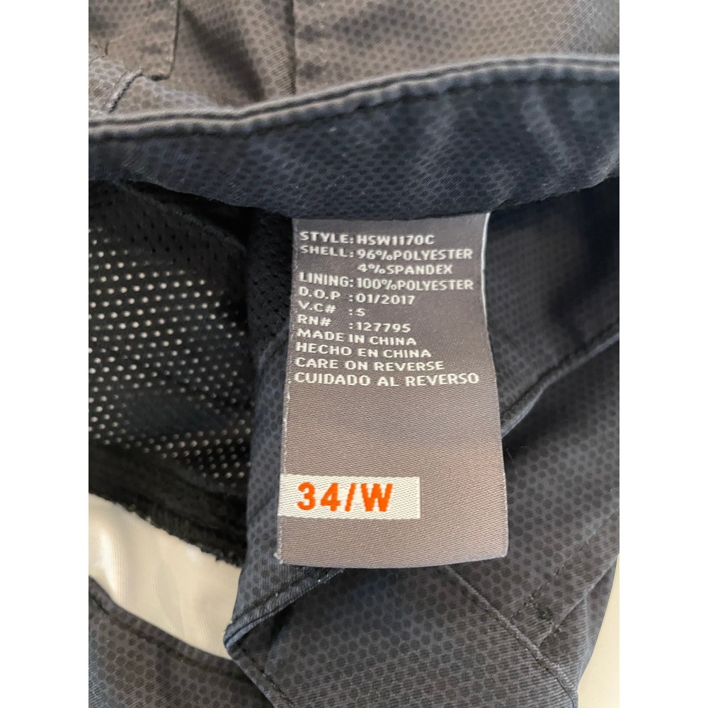 Hawke & Co Mens Hybrid Shorts Gray Textured Stretch Flat Front Size 34 - Picture 9 of 10